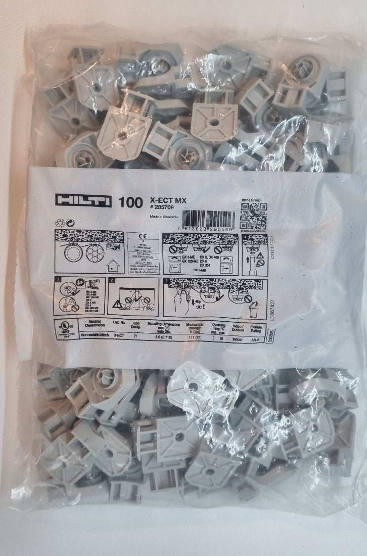 HILTI X-ECT MX Cable tie mount Cable tie holder 100 PCS #285709