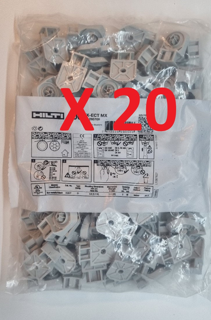 HILTI X-ECT MX Cable tie mount Cable tie holder 100 PCS #285709 X 20 PCS "FREE SHIP FEDEX)
